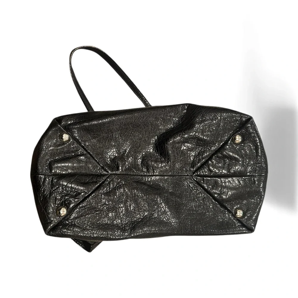 JIMMY CHOO BLACK SOFT LEATHER Luxury Old Money HANDBAG